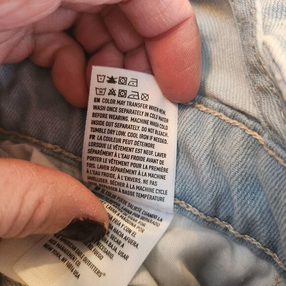 American Eagle Jean Denim Jumper Overalls Summer Dress Women's S - Picture 9 of 10